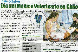 Aniversario del Colegio Médico Veterinario en el Diario Austral