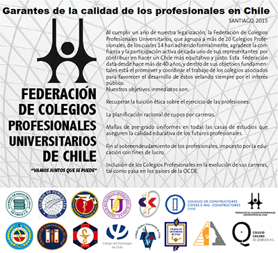 Garantes de la Calidad de los Profesionales en Chile