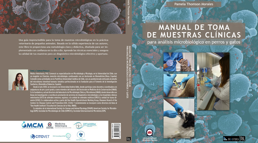 Con patrocinio de Colmevet Metropolitano: UNAB lanza primer manual en Chile para la toma de muestras microbiológicas en perros y gatos